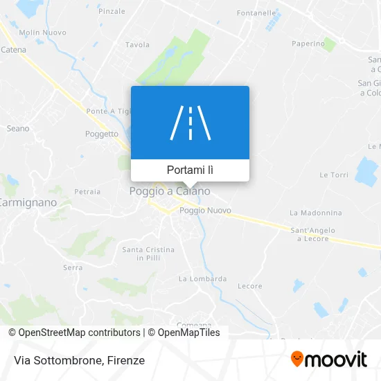 Mappa Via Sottombrone