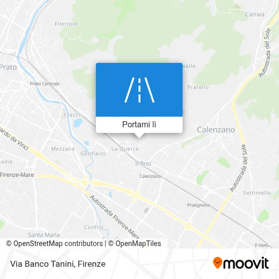 Mappa Via Banco Tanini