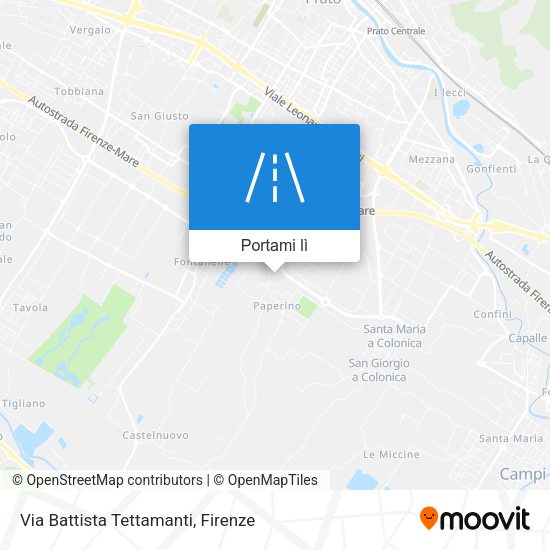 Mappa Via Battista Tettamanti