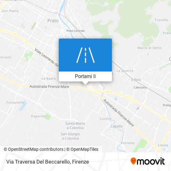 Mappa Via Traversa Del Beccarello