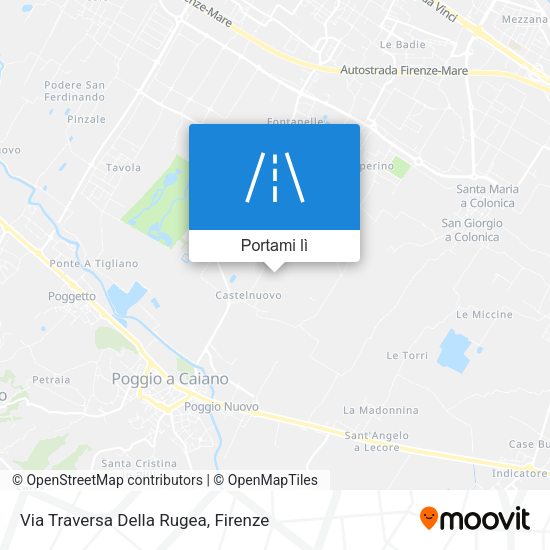 Mappa Via Traversa Della Rugea