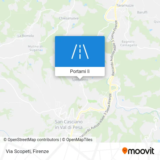 Mappa Via Scopeti