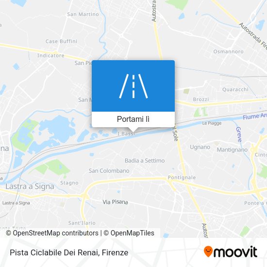 Mappa Pista Ciclabile Dei Renai