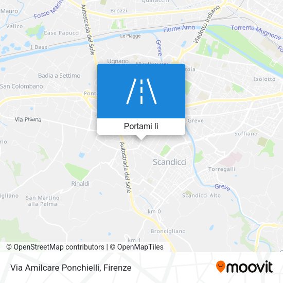 Mappa Via Amilcare Ponchielli