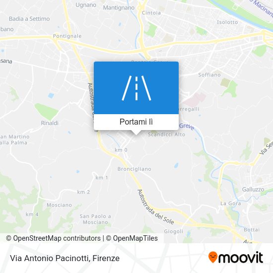 Mappa Via Antonio Pacinotti