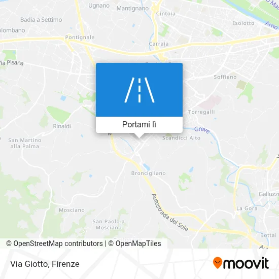 Mappa Via Giotto