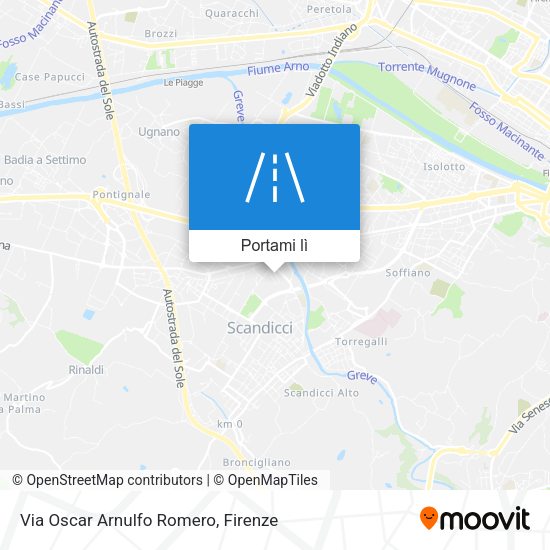 Mappa Via Oscar Arnulfo Romero