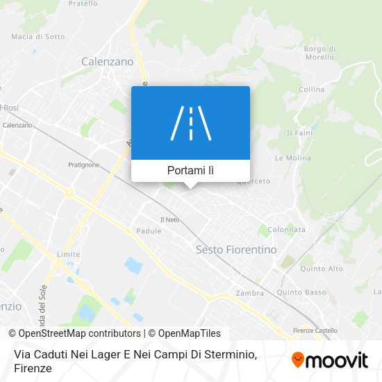 Mappa Via Caduti Nei Lager E Nei Campi Di Sterminio