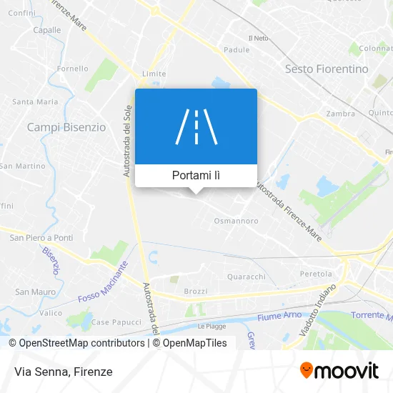 Mappa Via Senna