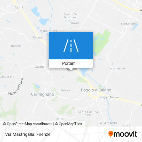 Mappa Via Mastrigalla