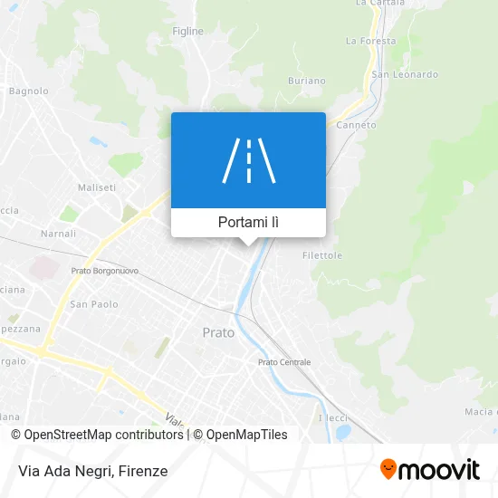 Mappa Via Ada Negri