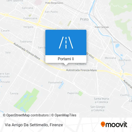 Mappa Via Arrigo Da Settimello