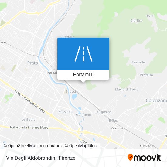Mappa Via Degli Aldobrandini