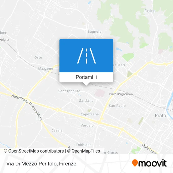 Mappa Via Di Mezzo Per Iolo