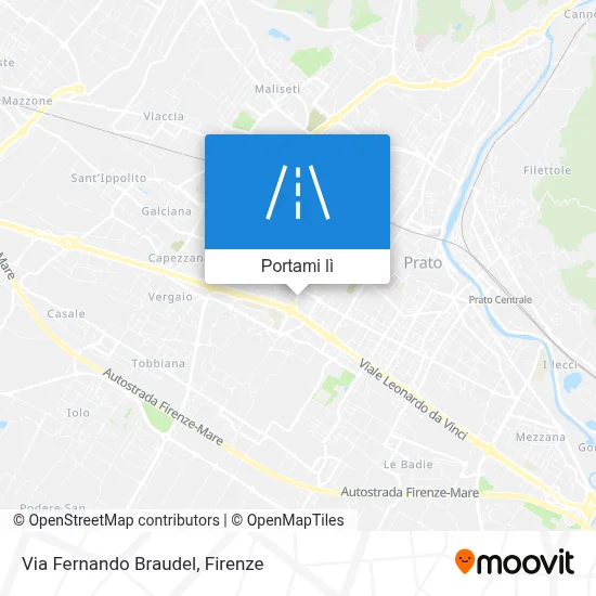 Mappa Via Fernando Braudel