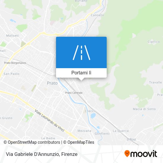 Mappa Via Gabriele D'Annunzio