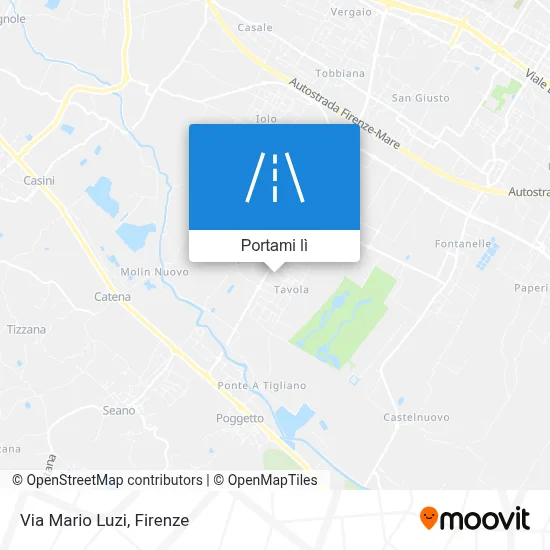 Mappa Via Mario Luzi