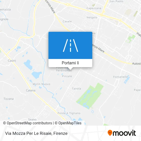 Mappa Via Mozza Per Le Risaie