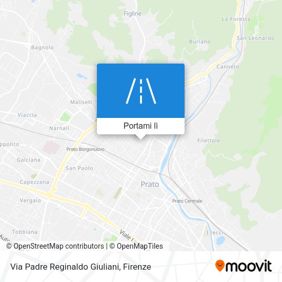 Mappa Via Padre Reginaldo Giuliani