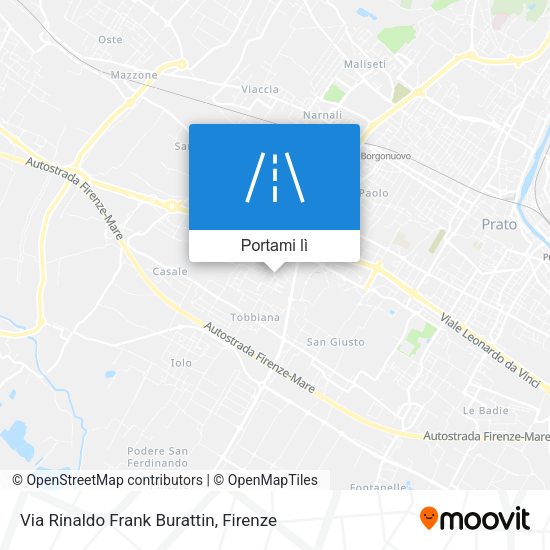 Mappa Via Rinaldo Frank Burattin
