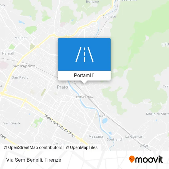 Mappa Via Sem Benelli