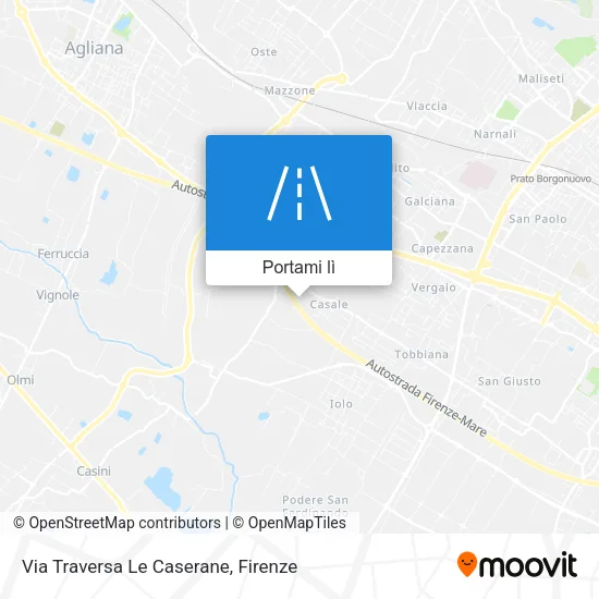 Mappa Via Traversa Le Caserane