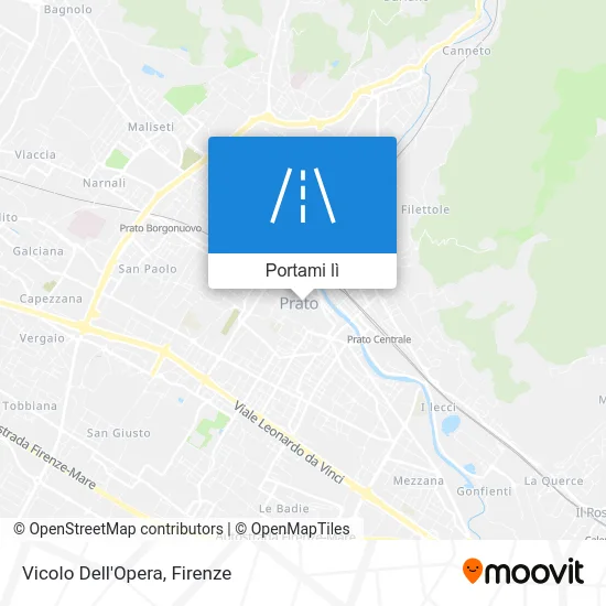 Mappa Vicolo Dell'Opera