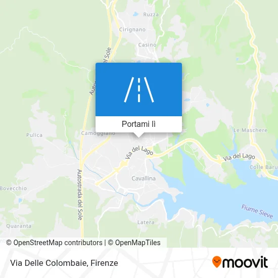 Mappa Via Delle Colombaie