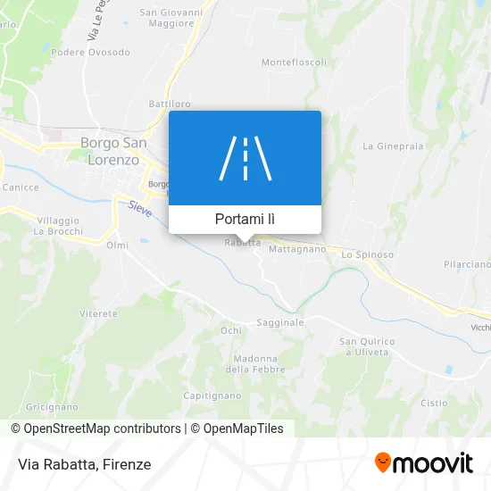 Mappa Via Rabatta