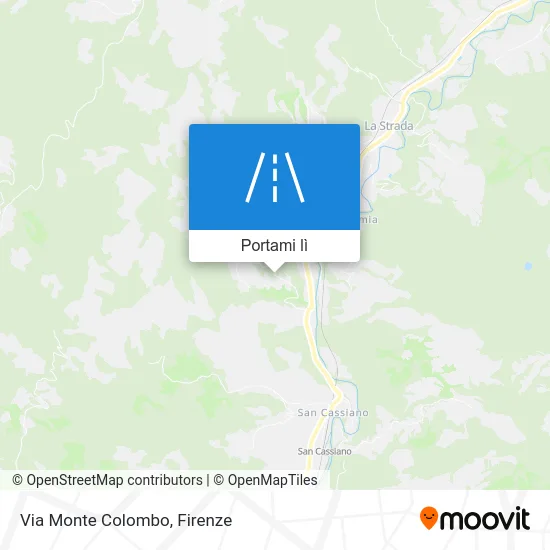 Mappa Via Monte Colombo