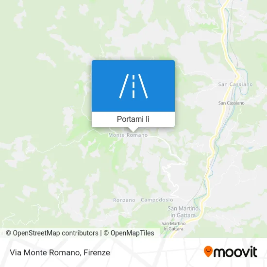 Mappa Via Monte Romano