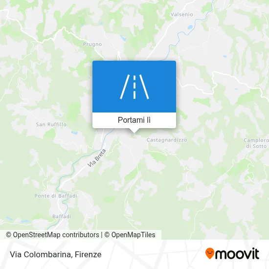 Mappa Via Colombarina
