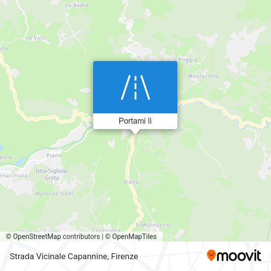 Mappa Strada Vicinale Capannine