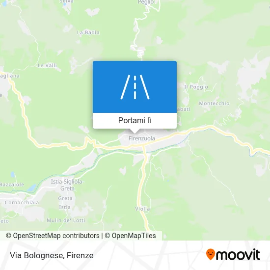 Mappa Via Bolognese