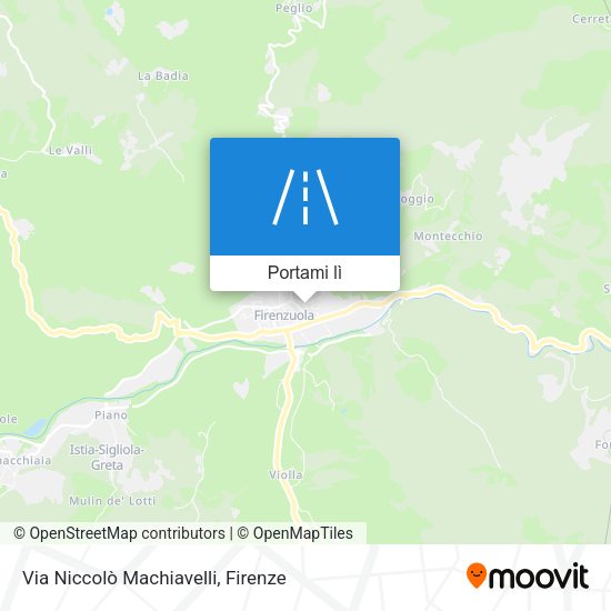 Mappa Via Niccolò Machiavelli