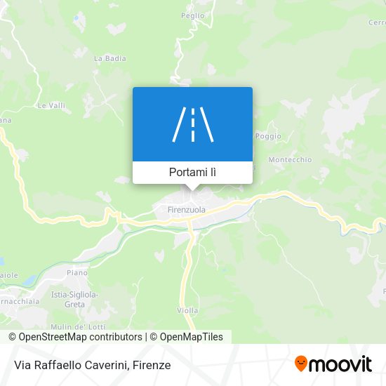 Mappa Via Raffaello Caverini
