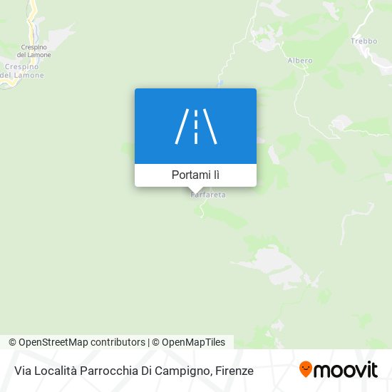 Mappa Via Località Parrocchia Di Campigno