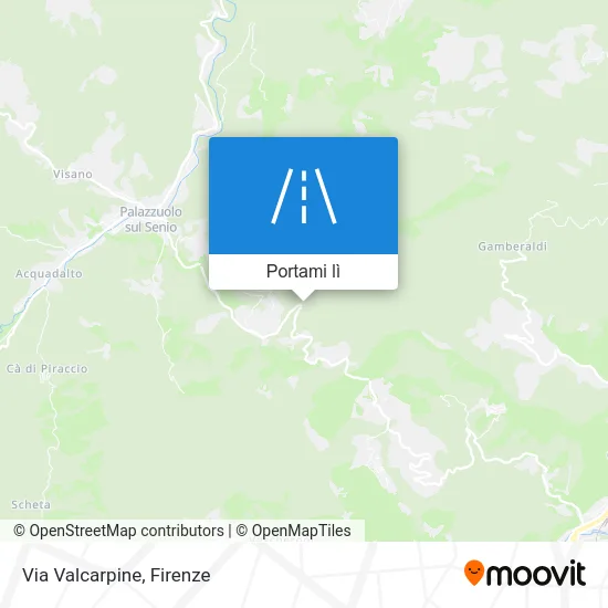 Mappa Via Valcarpine