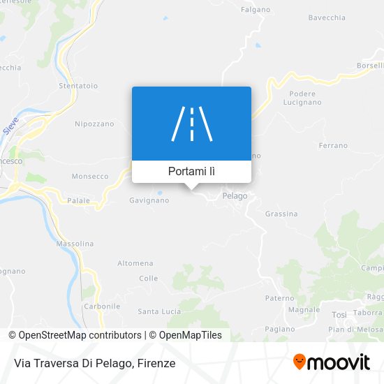 Mappa Via Traversa Di Pelago