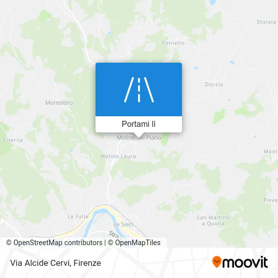 Mappa Via Alcide Cervi