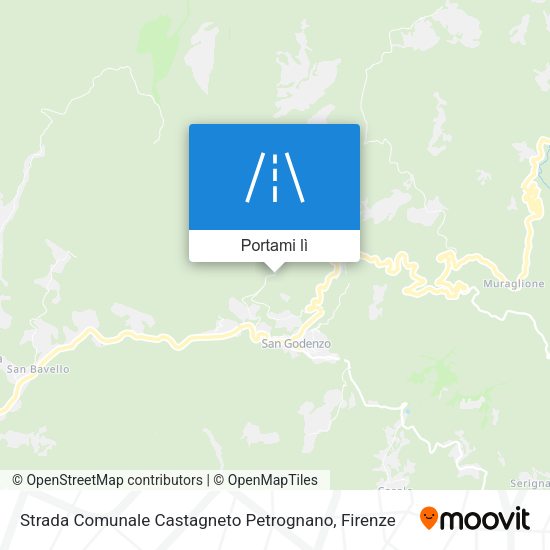 Mappa Strada Comunale Castagneto Petrognano