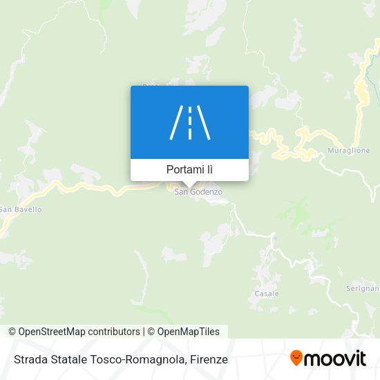 Mappa Strada Statale Tosco-Romagnola