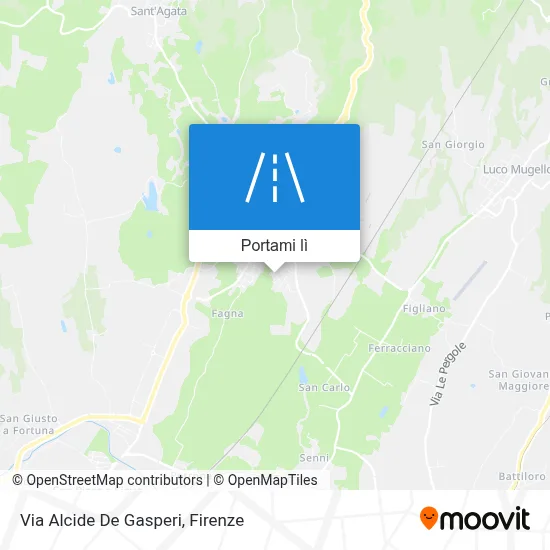 Mappa Via Alcide De Gasperi