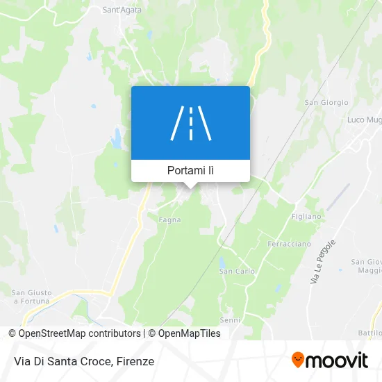 Mappa Via Di Santa Croce