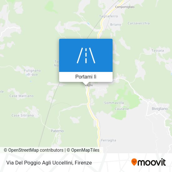 Mappa Via Del Poggio Agli Uccellini