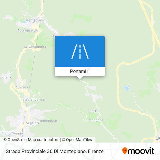Mappa Strada Provinciale 36 Di Montepiano
