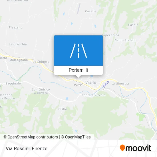 Mappa Via Rossini