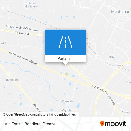 Mappa Via Fratelli Bandiera