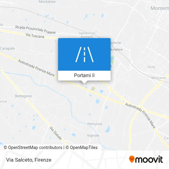 Mappa Via Salceto