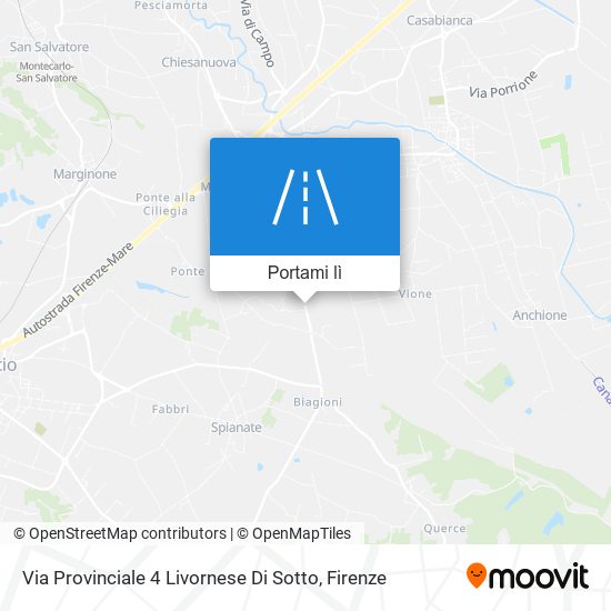 Mappa Via Provinciale 4 Livornese Di Sotto
